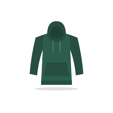 Everyday Fleece Hoodie, Forest Green
