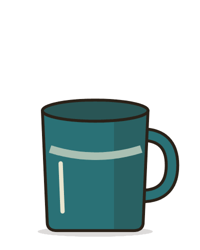 Speckled mug, tall
