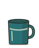 Speckled mug, tall