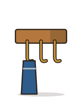 Wall hooks, 3