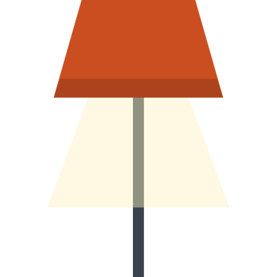 Cone Table Lamp, Linen Shade