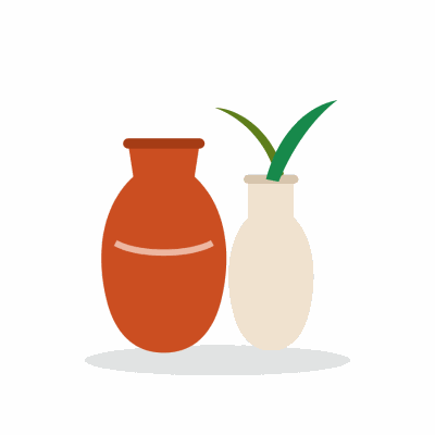 Terra Stoneware Vase Set of 2