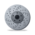 Brakewell drilled & slotted brake discs, front pair, 280 mm