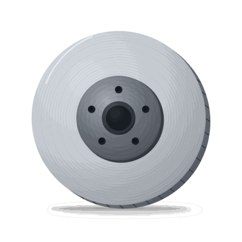 Brakewell solid brake discs, rear pair, 264 mm