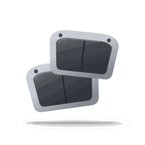 Brakewell brake pads, rear axle set
