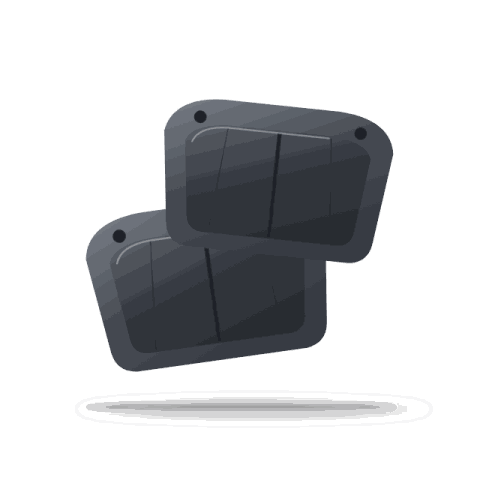 Brakewell ceramic brake pads, front axle set