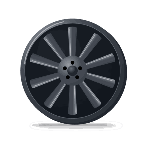 Gripline mesh alloy wheel, 18 in.