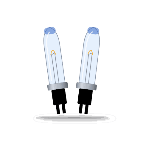 Lumenor H7 white vision bulbs, pair