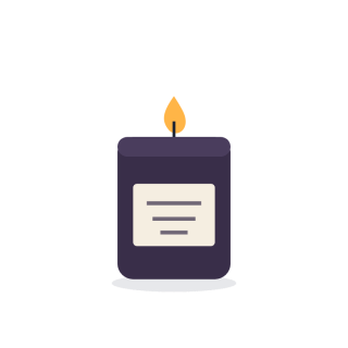 Fig and cedar soy candle