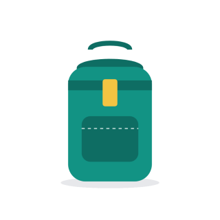 Roll-top backpack, 22 L
