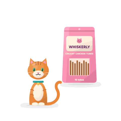 Lickable creamy treats, chicken, 16 tubes