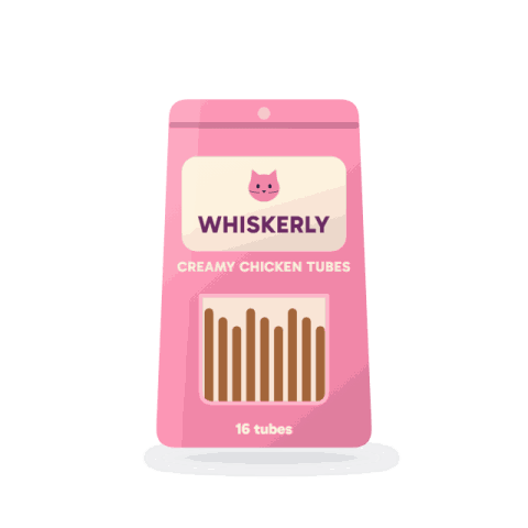 Lickable creamy treats, chicken, 16 tubes