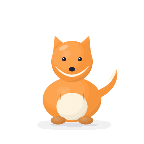 Squeaky fox plush
