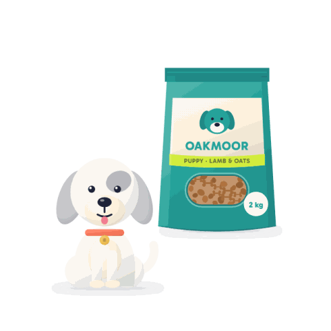 Puppy dry food, lamb & oats