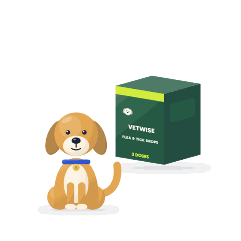 Flea & tick spot-on for dogs, 3 doses