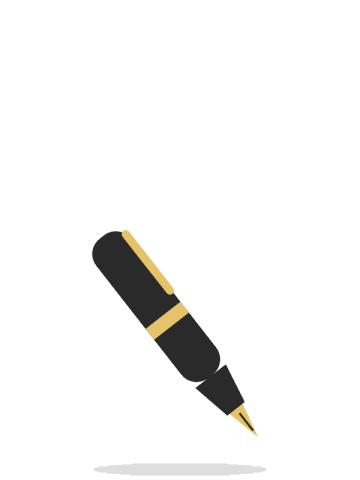 Brushed steel fountain pen, fine nib