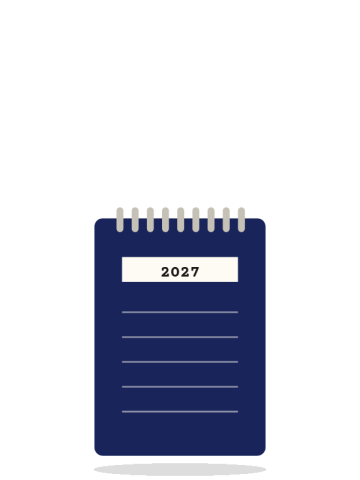 Weekly planner 2027, A5