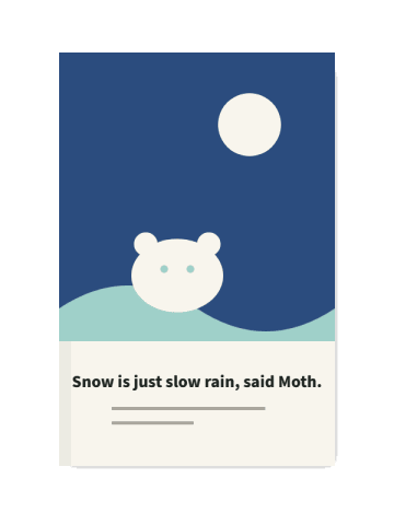 Small Bear and the Snow Moth