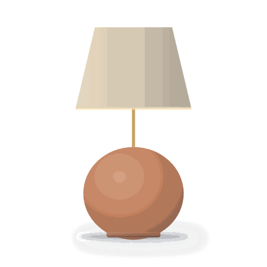 Bulb ceramic table lamp