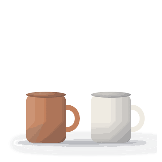 Ember stoneware mugs, set of 2