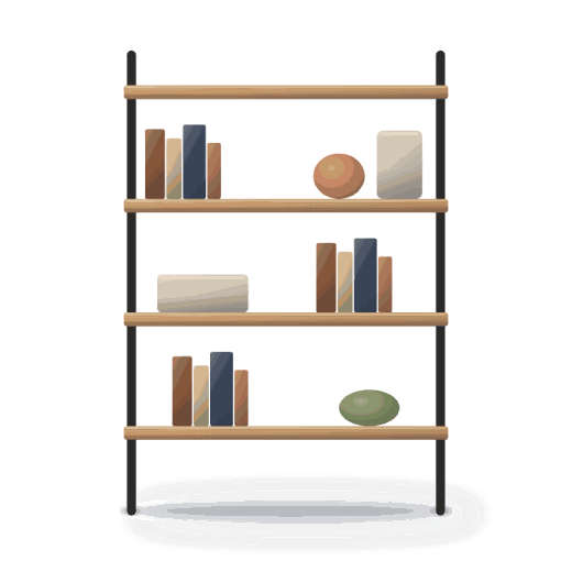 Grid bookshelf