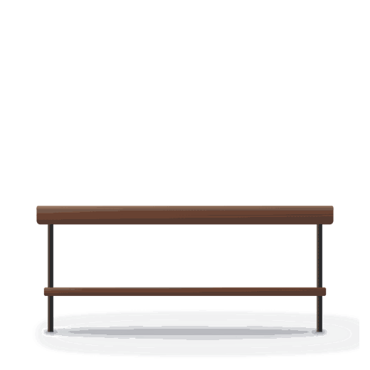 Lowe walnut coffee table