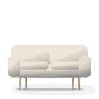 Marlow 3-seat sofa, ivory