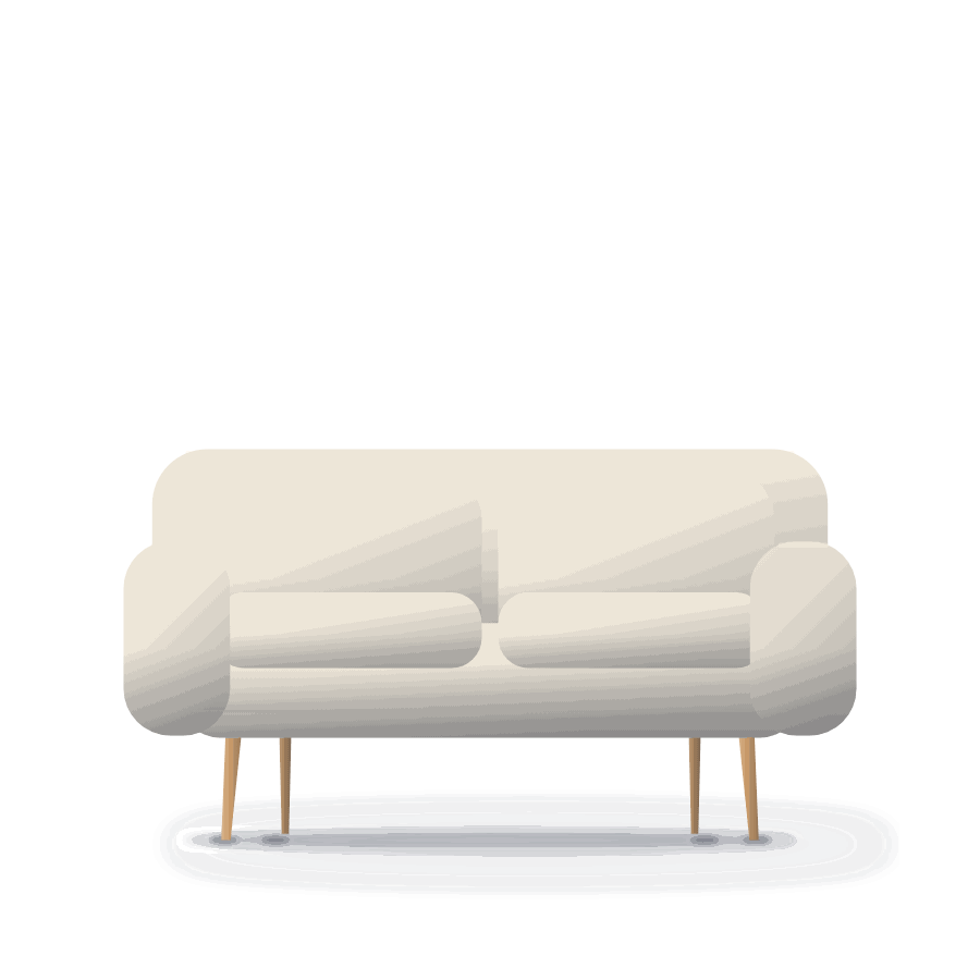 Marlow 3-seat sofa, ivory