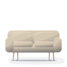 Marlow 3-seat sofa, oat