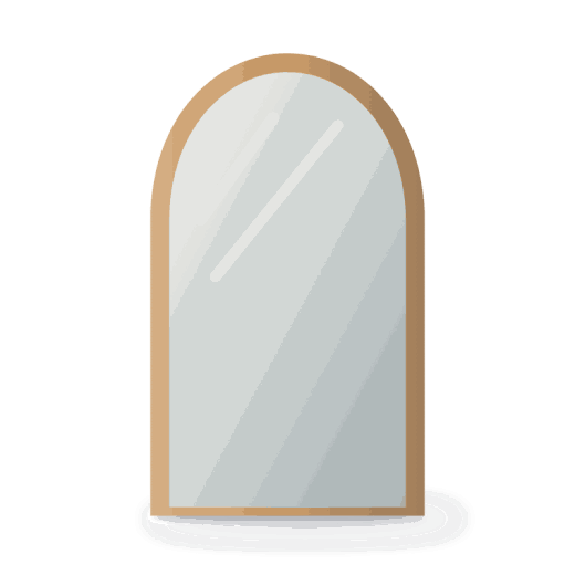 Portal arched mirror