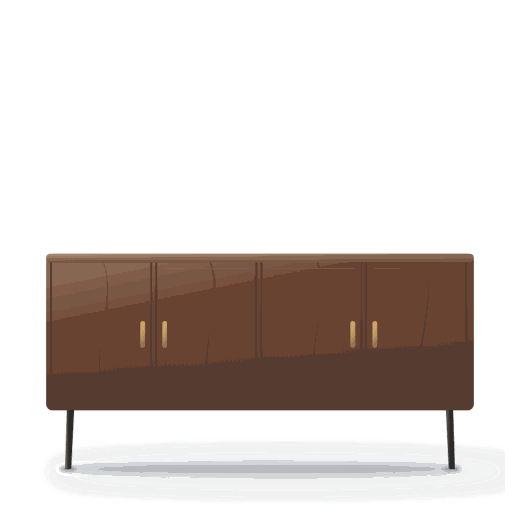 Sola walnut sideboard