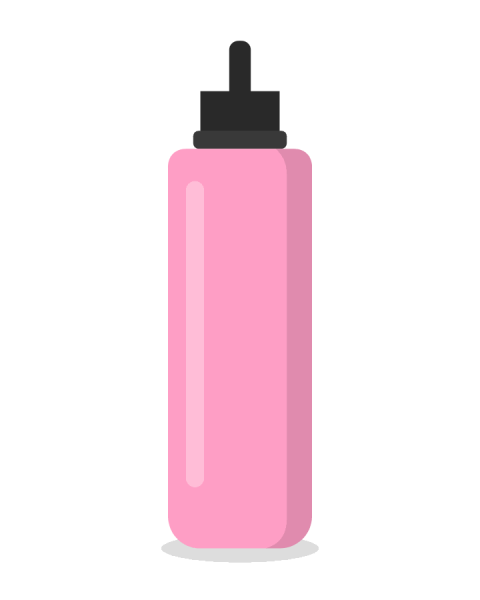 Slim bottle, straw lid