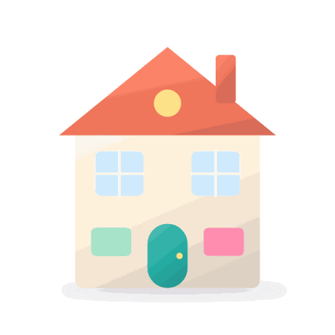 Three-storey doll house with 15 furniture pieces