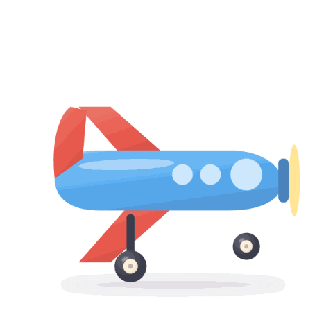 Propeller plane with spinning prop