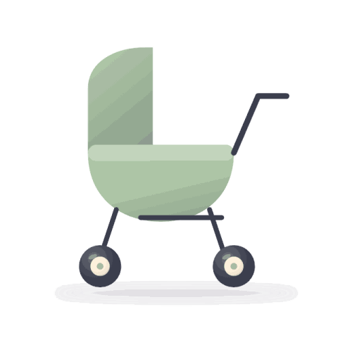 Compact city stroller, one-hand fold