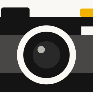 Rangefinder film camera, yellow
