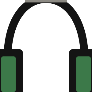 Over-ear headphones H1, green
