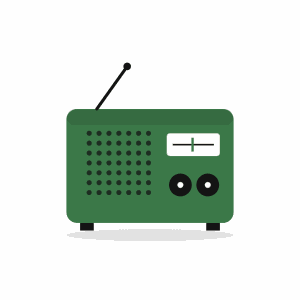 Model 04 table radio, field green