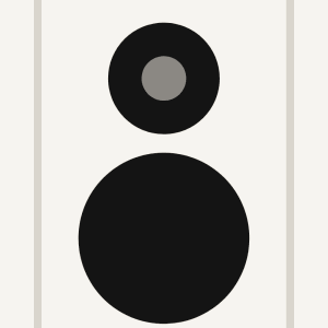 Column speaker S2, black