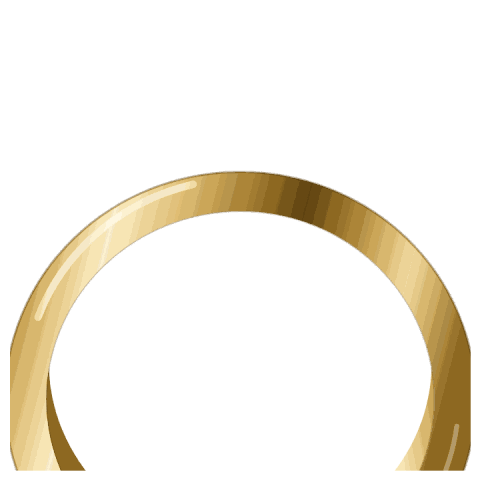 Classic court wedding band, 4 mm