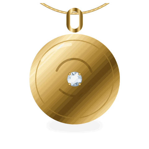 Engravable disc pendant