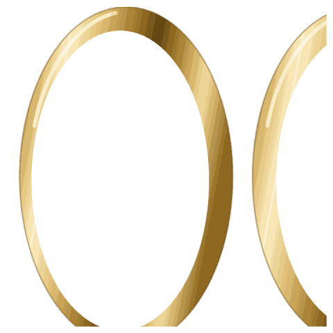 Classic gold hoops, 30 mm