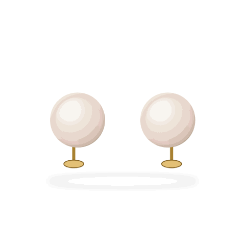 Akoya pearl studs