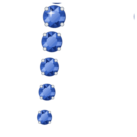 Sapphire ear climbers