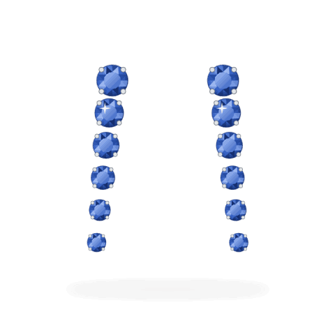 Sapphire ear climbers