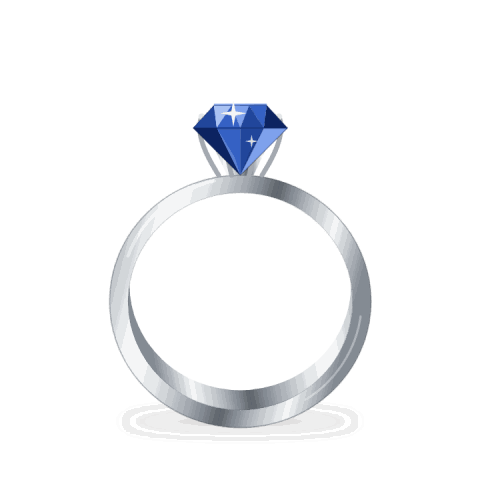 Sapphire solitaire ring