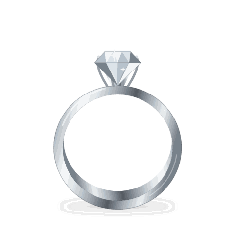 Solstice solitaire ring in platinum, 1.00 ct