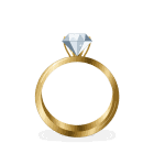 Solstice solitaire engagement ring