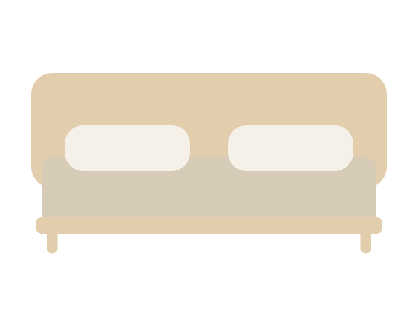 Dune bed frame, queen
