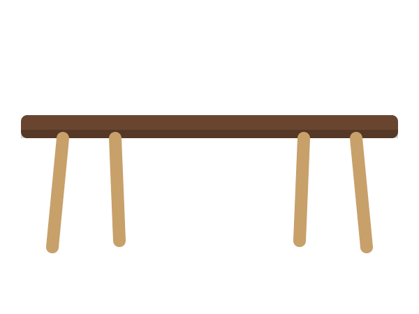 Long dining table